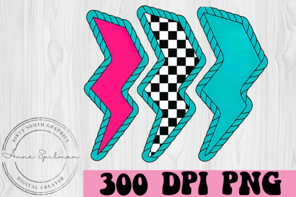 Download Western Lightning Bolts Turquoise Check - Light Collection
