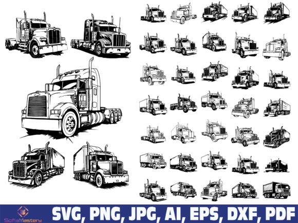 Download Semi Truck Svg, Truck Driver Svg - Driver Collection