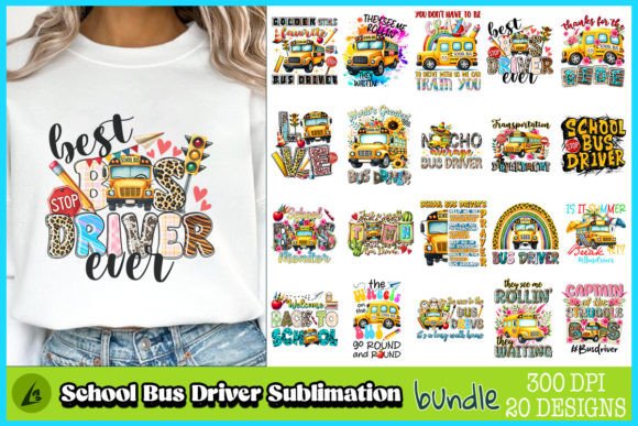 Download School Bus Driver Sublimation Bundle - Driver Collection