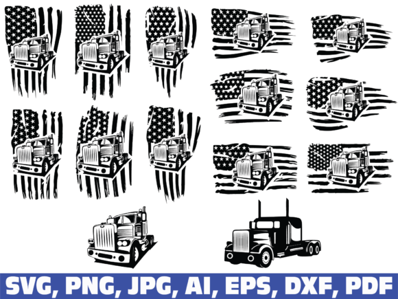 Download American Flag Trucker, Truck Driver - Driver Collection