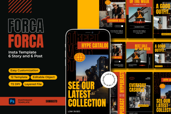 Download Forca Hypebeast Instagram Template - Hypebeast Collection