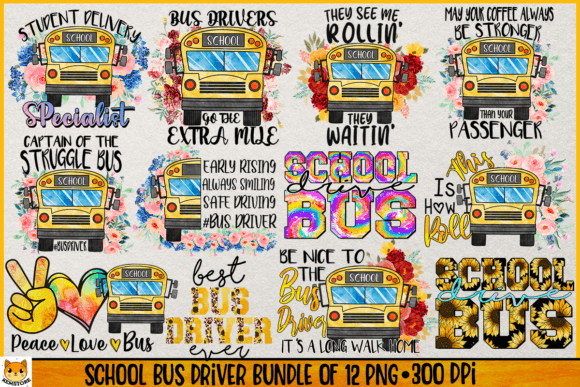 Download School Bus Driver Sublimation Bundle PNG - Driver Collection