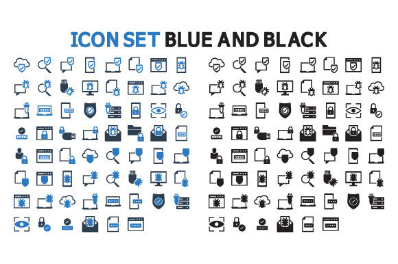 Download Cyber Security and Antivirus Icon Set - Cyber Collection