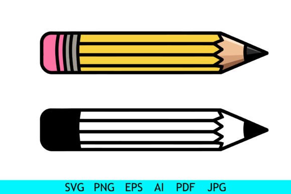 Download Cute Cartoon Pencil Clipart Set - Pencil Collection