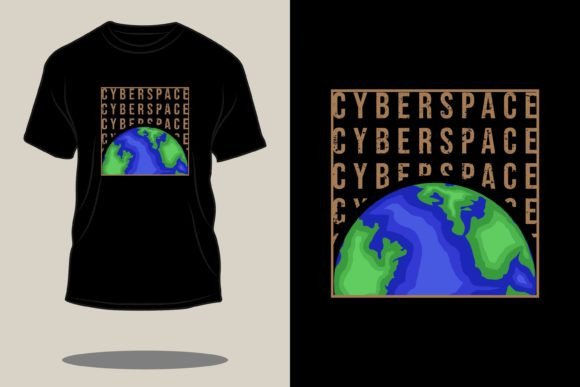 Download Cyberspace Retro Vintage T-shirt Design - Cyber Collection