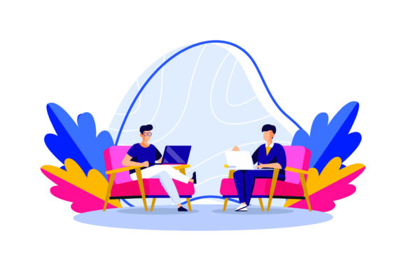 Download Flat Illustration Asset - Office - Premium Resources