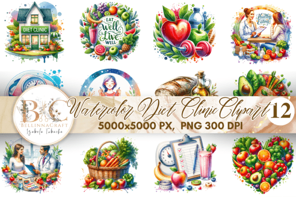 Download Watercolor Diet Clinic Clipart Clipart - Clinic Collection